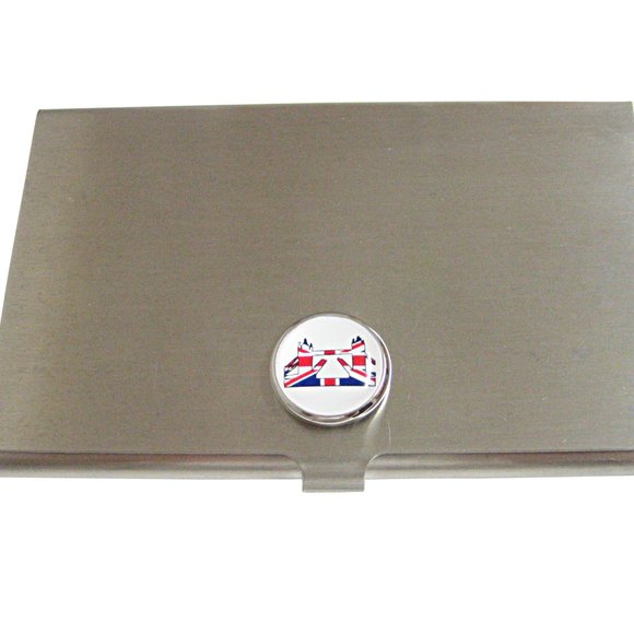 Britain Flag London Tower Business Card Holder